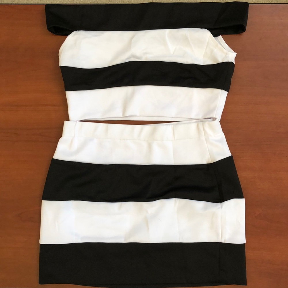 Two Piece Crop Top Set